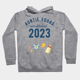 Auntie Squad 2023 New Aunt Baby Design Hoodie